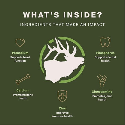 Good Trouble Pets Premium Elk Antlers for Large Dogs - All-Natural, Shed Antler Chews for Dental Health & Calming - Durable Dog Bones for Aggressive Chewers - Cruelty-Free, North American Sourced
