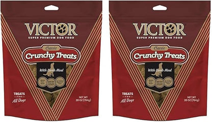 Victor Super Premium Dog Food – Classic Crunchy Dog Treats with Lamb Meal – Gluten-Free Treats for Small, Medium and Large Breed Dogs, 28oz (Pack of 2)
