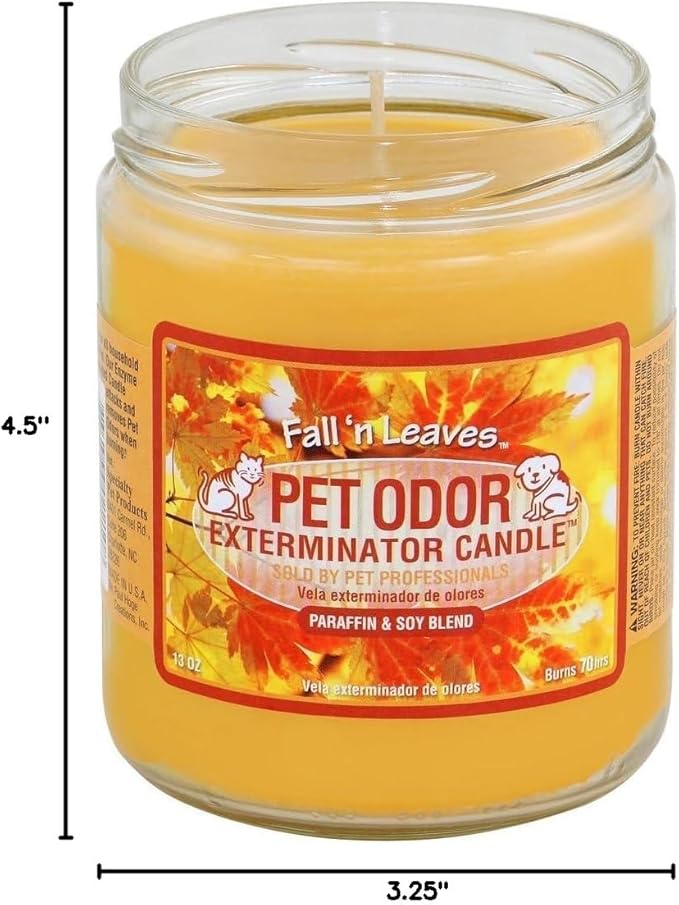 Pet Odor Exterminator Candle, Fall 'N Leaves - Pack of 2