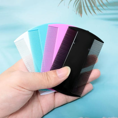 yueton 4PCS Flea Lice Fine Toothed Comb Flea Comb Double Row Flea Comb Double Sided Pet Comb Pet Grooming Comb for Dogs Cats or Human Hair
