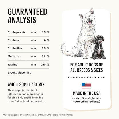 The Honest Kitchen Human Grade Dehydrated Grain Free Veggie, Nut & Seed Base Mix for Dogs 3 lb - Kindly