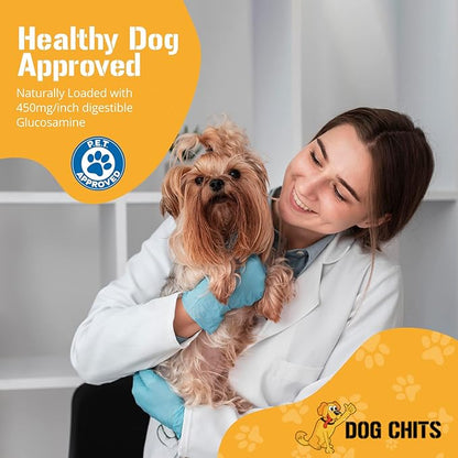 Dog Chits Lamb Trachea for Dogs - Dog and Puppy Chews | Amazing for Joints | Made in USA | Great for Pups Allergic to Beef | All-Natural Treats | Large and Small Dogs | 8 oz. Bag