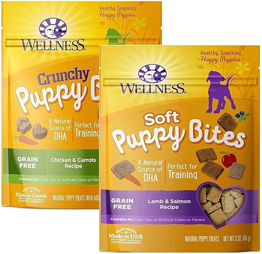 Wellness Puppy Bites Natural Grain Free Puppy Training Treats … (Variety)