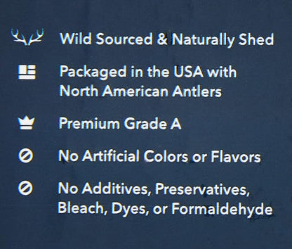 Amazon Brand – Wag Split Elk Antler, Naturally Shed, Small (Best for Dogs under 15 lbs)
