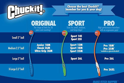 Chuckit! The Whistler Ball Dog Toy, Large (3 Inch Diameter) for Dogs 60-100 lbs, Pack of 1