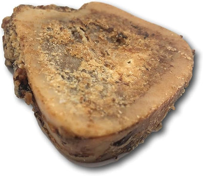 Top Dog Chews Premium - Made in The USA - Dog Bones with Bone Marrow - Long Lasting Natural Beef Femur Chews - Best for Small Dogs (3 Pack of 6 Slices)