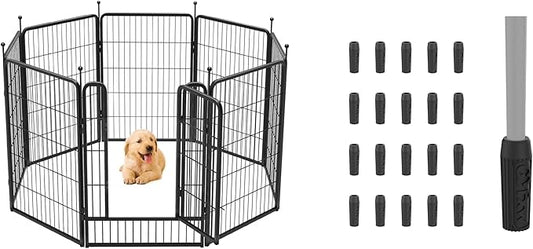 FXW 32 inch 8 Panels Rollick Dog Playpen & FXW Floor Protectors Only Suitable for FXW Rollick/Instant/Aster Dog Playpen, 20PCS