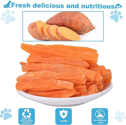 Sweet Potato Dog Treats no Rawhide for Small and Large Dog Sticks Puppy Training Snacks Grain Free 2lb