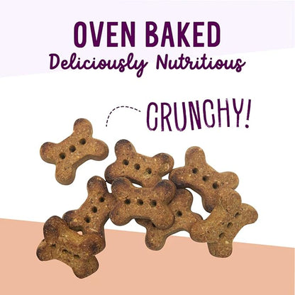 Health Extension Oven-Baked Dog Treats, 2.25lb (1.02kg), Peanut Butter & Banana Recipe – Gluten & Grain-Free, Superfood-Infused, Crunchy Biscuits for Puppy Training
