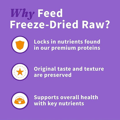 Halo Meal Bites Freeze Dried Raw Dog Food, Beef Recipe, Real Meat Dog Food Bag, Adult Recipe, 14-OZ Bag