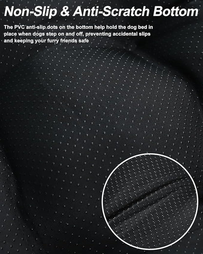 Dog Bed, Washable Cozy Plush Dog Crate Beds, Soft Comfy Kennel Pad Anti Slip Pet Sleeping Mat for Large, Jumbo, Medium, Small Dogs Breeds (29.0 L x 18.0 W x 1.5 Th Inches, Dark Grey)