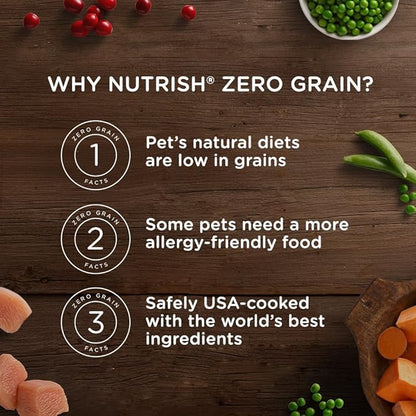 Rachael Ray Nutrish Zero Grain Natural Dry Dog Food, Turkey & Potato Recipe, 6 Pounds, Grain Free