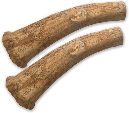 Nylabone Healthy Edibles WILD Antler Natural Long Lasting Venison Flavor Dog Chew Treats Medium/Wolf (2 Count)