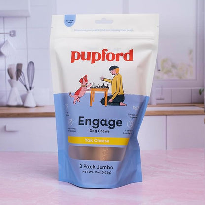 Pupford Yak Cheese Himalayan Dog Chews | for Aggressive Chewers | Durable & Long-Lasting Chews for Teething Puppies & Dogs Simple, Natural Ingredients, Low Calorie, Delicious Treat