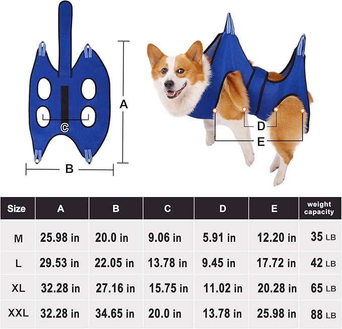 X-Large Dog Hammock for Grooming with Clipper/Trimmer, Dog Grooming Sling for Nail Clipping/Trimming