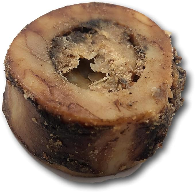 Top Dog Chews Premium - Made in The USA - Dog Bones with Bone Marrow - Long Lasting Natural Beef Femur Chews - Best for Small Dogs (3 Pack of 6 Slices)