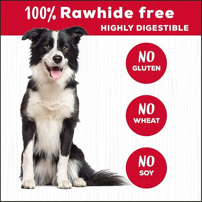 Rawhide Free Twists Dog Chews, Made with Real Beef, 3 Count