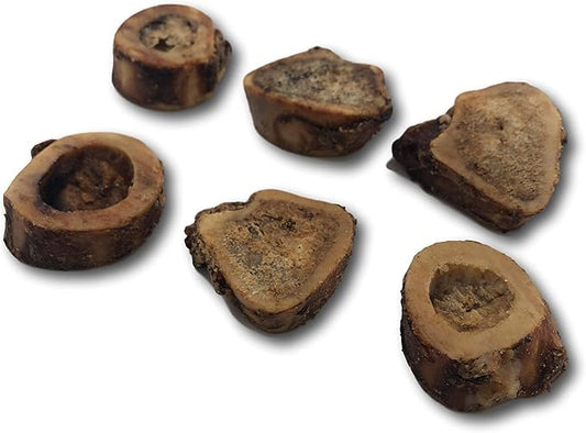 Top Dog Chews Premium - Made in The USA - Dog Bones with Bone Marrow - Long Lasting Natural Beef Femur Chews - Best for Small Dogs (3 Pack of 6 Slices)