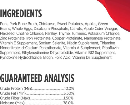 Nulo Gently-Cooked Meals Complete and Balanced Adult Wet Dog Food, Pork & Apple, 9 Ounce, 8 Count