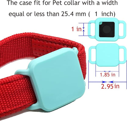 [2 Pack] Dog Cat Party Supplies Compatible for Tile Pro,Tile Case for Tile Pro Tracking,Anti-Loss Cat Collar Attachment,Silicone Collars Cover for Tile GPS Tracker Finder