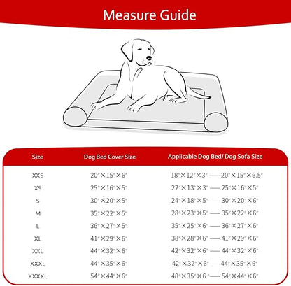 Dog Bed Covers Replacement Washable Pet Hair Easy to Remove, Waterproof Dog Bed Covers Noiseless Quilted, Pet Bed Cover Lovely Grey Star Print, Puppy Bed Cover 16x25 Inches, for Dog/Cat, Cover Only