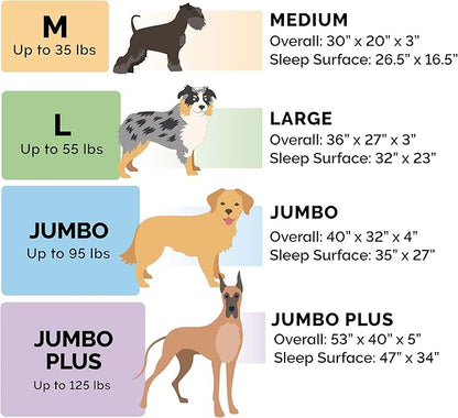 Furhaven Memory Foam Dog Bed for Large Dogs w/ Removable Bolsters & Washable Cover, For Dogs Up to 125 lbs - Plush & Almond Print L Shaped Chaise - Blue Almonds, Jumbo Plus/XXL