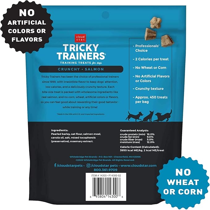 Cloud Star Crunchy Tricky Trainers, Salmon, 8-Ounce (Pack Of 4)