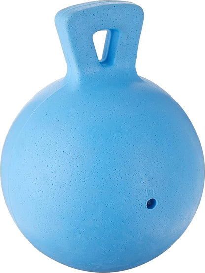 Jolly Pets Dog Tug-N-Toss Toy Ball, 6-Inch, Blueberry (406 BB), All Breed Sizes