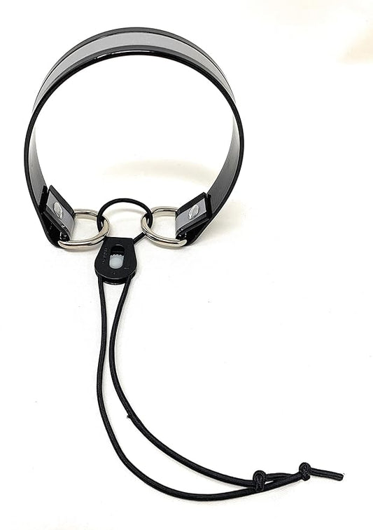 Sparky Pet Co - Surefit ECollar Replacement Strap - Bungee Dog Collar - Waterproof - Adjustable - Secure Nexus Wheel Lock - for Electronic Training & Invisible Fence Systems - 1" (Reflective Black)