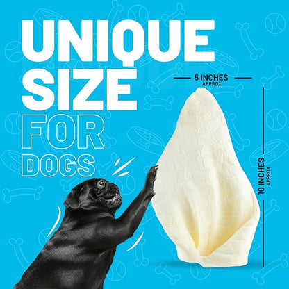 Sitka Farms Cow Ears for Dogs 12 Count - Premium Beef Natural Dog Treats for Small, Medium and Large Dogs - Free Range Grass-Feed Cattle