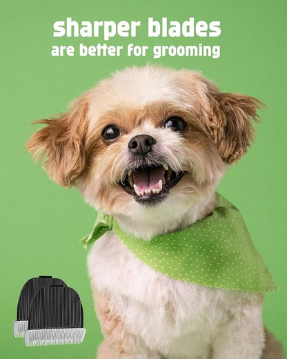uijino Dog Clipper Blades Compatible with oneisall Dog Clippers Replacement Blade, 2 - Pack oneisall Replacement Blade, 2 Cleaning Brush