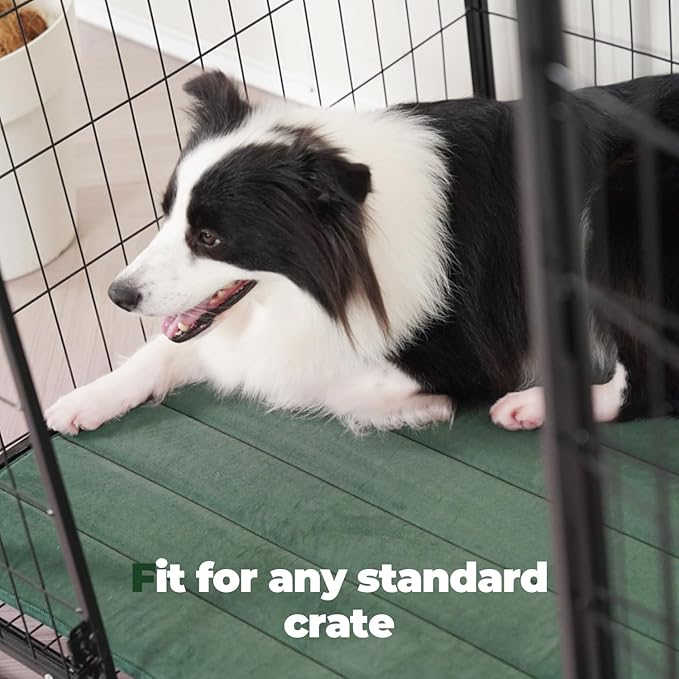 BALANCE Dog Crate Pad, Dog Foam Crate Mat Kennel Pad, Washable Water-Resistant Pet Bed Flat Dog Cage Mat for Small Dogs