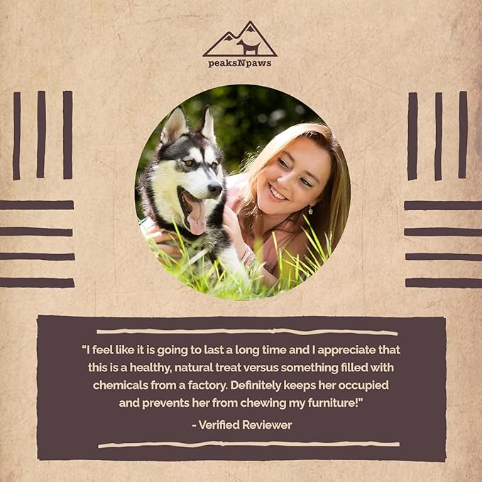 Premium All-Natural Grade A Split Elk Antlers for Dogs – Naturally Shed in The Rocky Mountains – No Additives, No Preservatives - Healthy and Delicious Treat - Made in USA - XL/Jumbo Split
