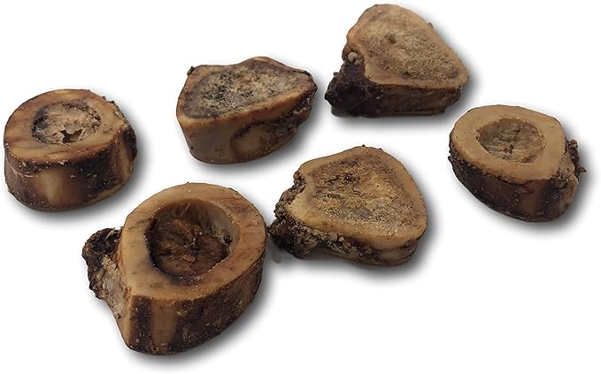 Top Dog Chews Premium - Made in The USA - Dog Bones with Bone Marrow - Long Lasting Natural Beef Femur Chews - Best for Small Dogs (3 Pack of 6 Slices)