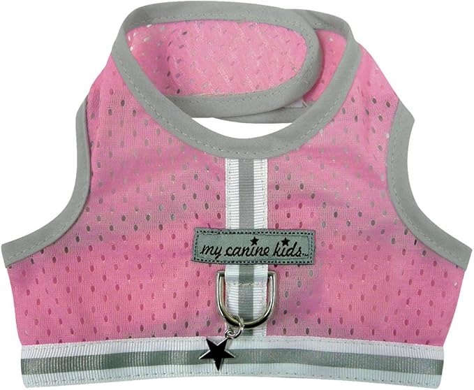 Athletic Mesh Dog Harness for Teacup, Teacup 2 - Small Dogs and Puppies | Reflective Trim and Comfortable Velcro Closure