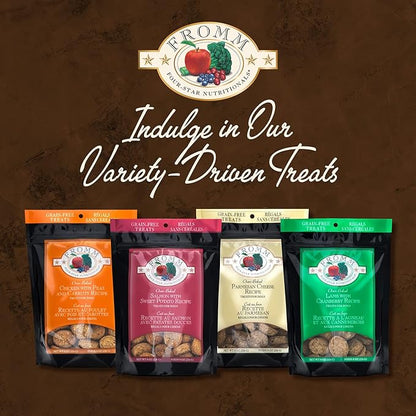 Fromm Four-Star Parmesan Cheese Grain-Free Dog Treats,8-Ounce Bag