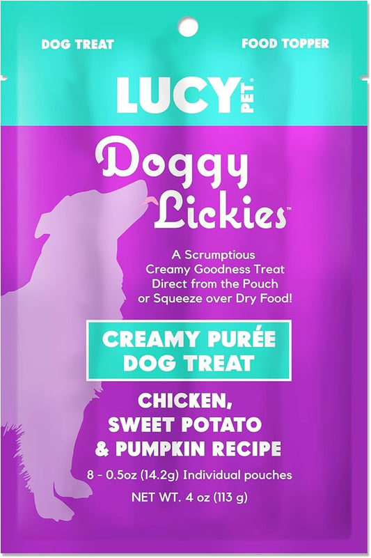 Lucy Pet® Doggy Lickies™ Chicken, Sweet Potato & Pumpkin Recipe Creamy Purée Dog Treat 4oz