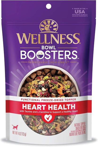 Wellness CORE Bowl Boosters Heart Health Dog Food Topper, 4 Ounce Bag