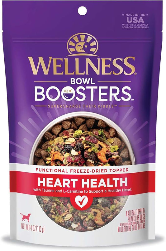 Wellness CORE Bowl Boosters Heart Health Dog Food Topper, 4 Ounce Bag