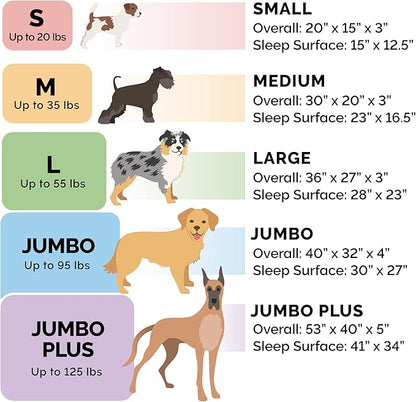 Furhaven Orthopedic Dog Bed for Large Dogs w/ Removable Bolsters & Washable Cover, For Dogs Up to 125 lbs - Plush & Suede Sofa - Deep Pool, Jumbo Plus/XXL