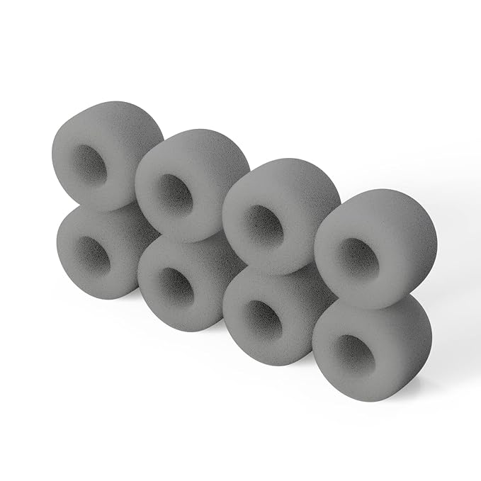 uahpet 8 Pack Replacement Sponges for Stainless Steel Cat Water Fountain & Automatic Foaming Pet Brush