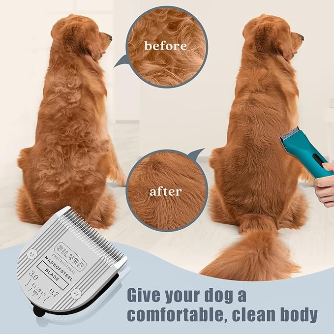 2PCS Adjustable 5 in 1 Replacement Blades Compatible with Wahl Bravura Clipper Chromado，Creativa，Figura Dog Clippers for Dogs Grooming (5in1/2Pack)