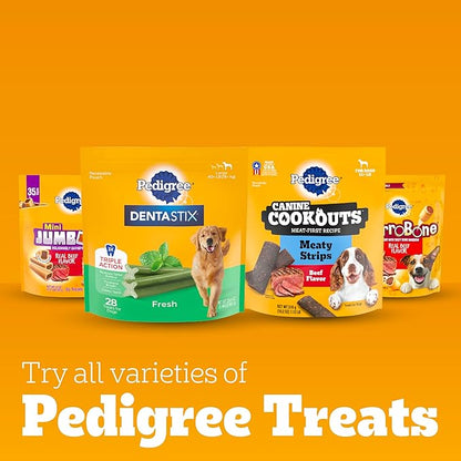 PEDIGREE DENTASTIX Large Dog Dental Treats Bacon Flavor Dental Bones, 1.67 lb. Pack (32 Treats)