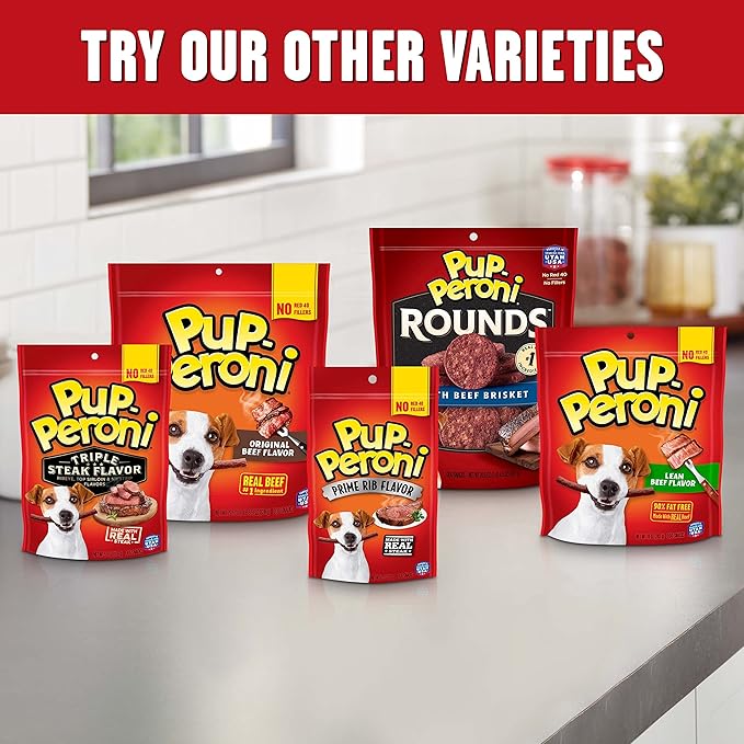 Pup-Peroni Dog Treats, Real Beef + Sweet Potato Mix Stix, 5.6 Ounce (Pack of 8)