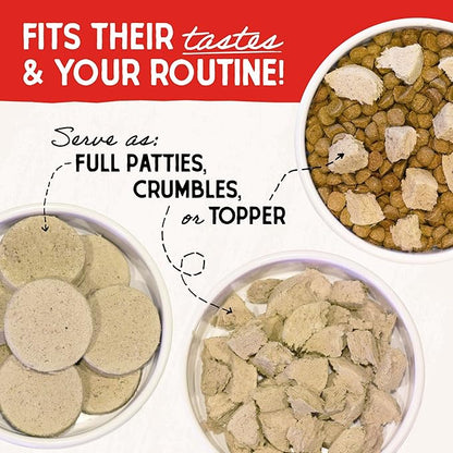 Stella & Chewy's Freeze Dried Raw Dinner Patties – Grain Free Dog Food, Protein Rich Dandy Lamb Recipe – 5.5 oz Bag