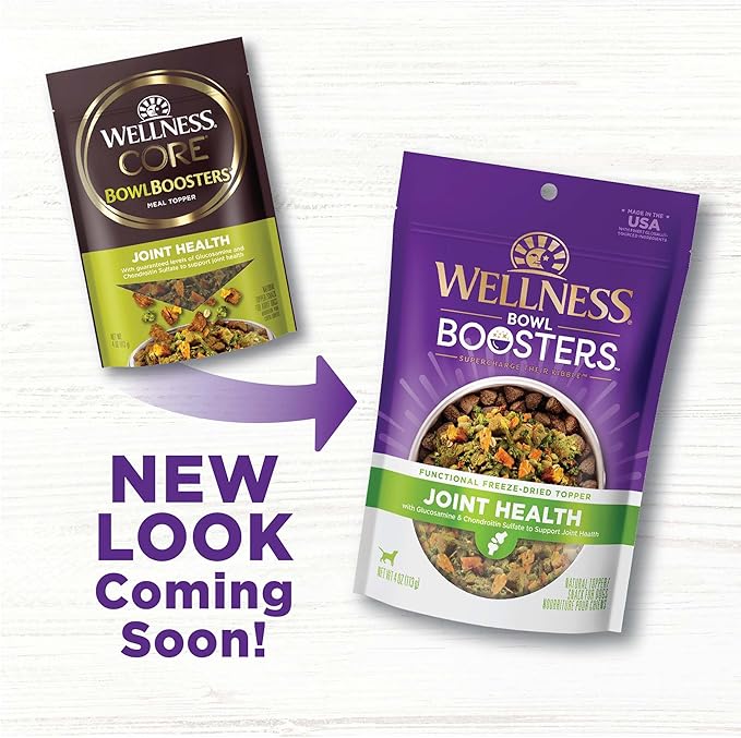 Wellness CORE Bowl Boosters Joint Health Dog Food Topper, 4 Ounce Bag