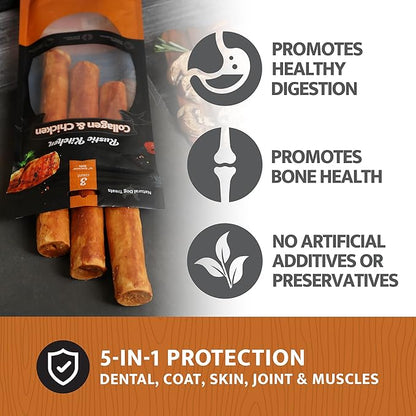 RK Collagen Retriever Roll (Real Chicken) 10" - 3ct