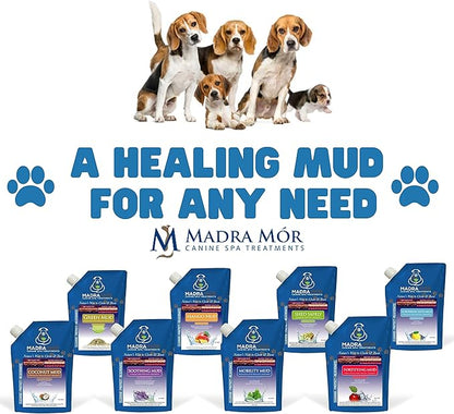 Worldwide Nutrition Bundle: Madra Mor Scrubbing Suds - Dog Essentials Mud Bath, Dog Grooming, Dry Skin for Dogs Treatment, Dog Coat Skin Care Products - 10oz Pouch & Multi-Purpose Key Chain