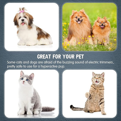Yinkin 5-Piece Razor Comb for Dogs & Cats, Pink, Plastic & Stainless Steel, Small to Medium Dogs, 25 Extra Blades, Manual, Grooming & Trimming