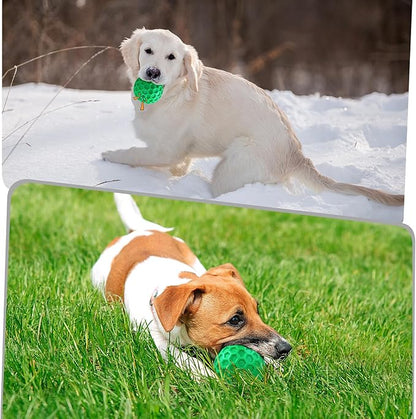 Tough Dog Chew Toys for Aggressive Chewers, Indestructible Dog Balls for Aggressive Chewers, Squeaky Balls for Dogs, Squeaky Dog Toys for Large Dogs,Funny Dog Squeaky Ball Heavy Duty Dog Toy